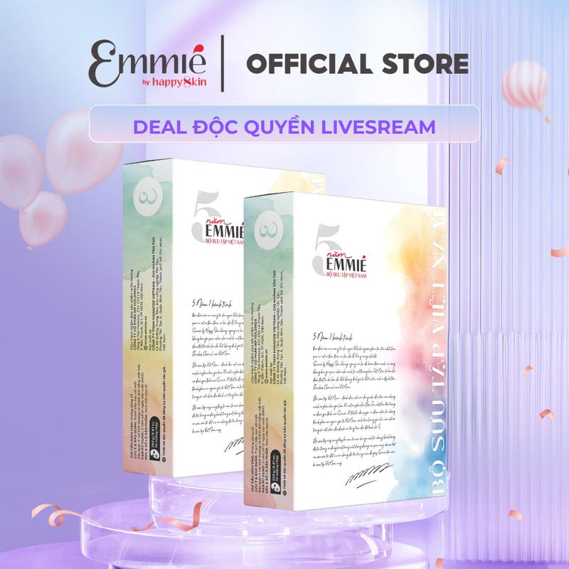 [ Emmié x DEVEE ] COMBO 2 Hộp mặt nạ sinh học phôi dừa siêu tinh chất  - Bộ sưu tập Việt Nam 25g x 20