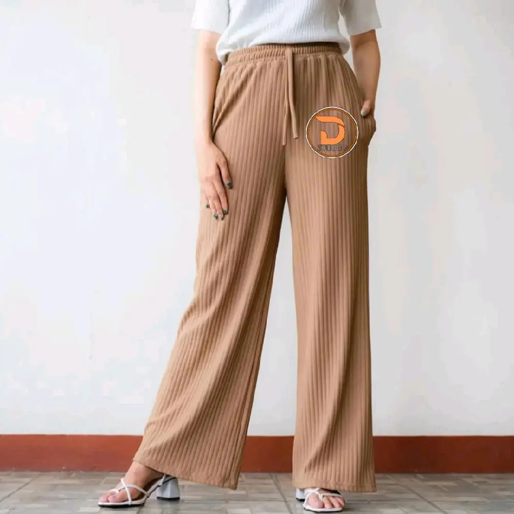 D'STORE7 - CELANA KULOT KNITS HORNET PREMIUM / CELANA PANJANG BASIC WANITA HIGHWAIST