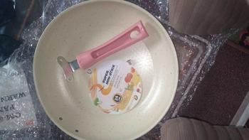 Product Review of Panci Teflon Frypan Marble Enamel / Teflon Frypan Marble Berwarna / Teflon Frypan Enamel Anti Lengket penggorengan anti lengket Kitchenware teflon  serbaguna from W**a 1