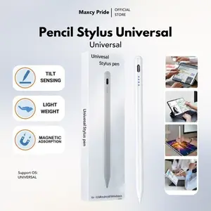 Pensil Stylus Universal Charge Bisa Magnetik USB-C Drawing Led dengan Tilt Sensing Light Weight dan Desain Magnetik