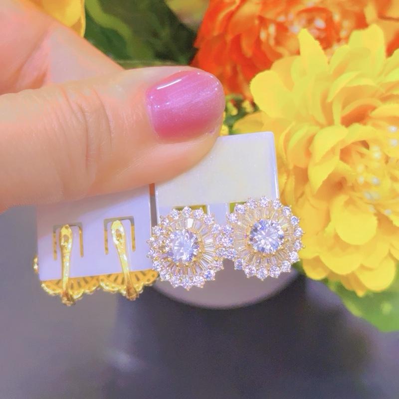  Bông tai nữ Hội M107 không đenthiết kế lovely thích hợp chị e đeo xinh Voi khoen to khuyên hello bôngtai Women 