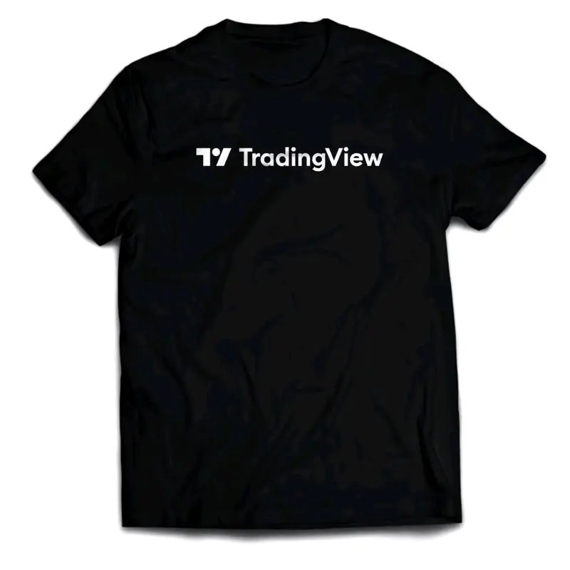 Kaos Trading View Tshirt Crypto Saham Premium Distro Katun Nyaman Hitam 1