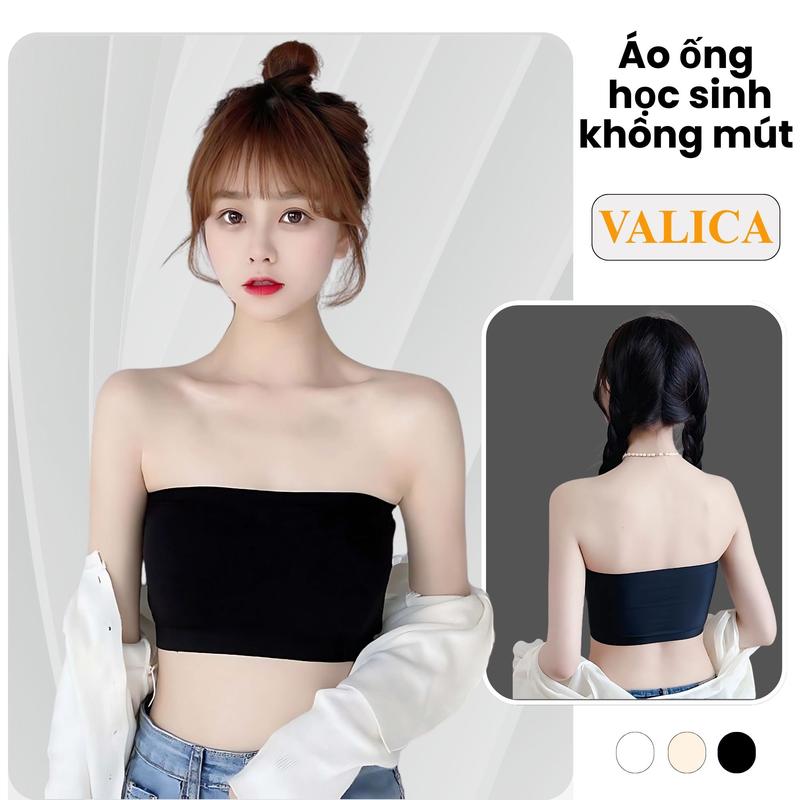 Áo bra không dây học sinh - Áo ống không mút mặc thoải máI, Áo ngực không dây kiểu dáng basic VALICA B0123 Top Nữ Women Ong Nhung Dệt
