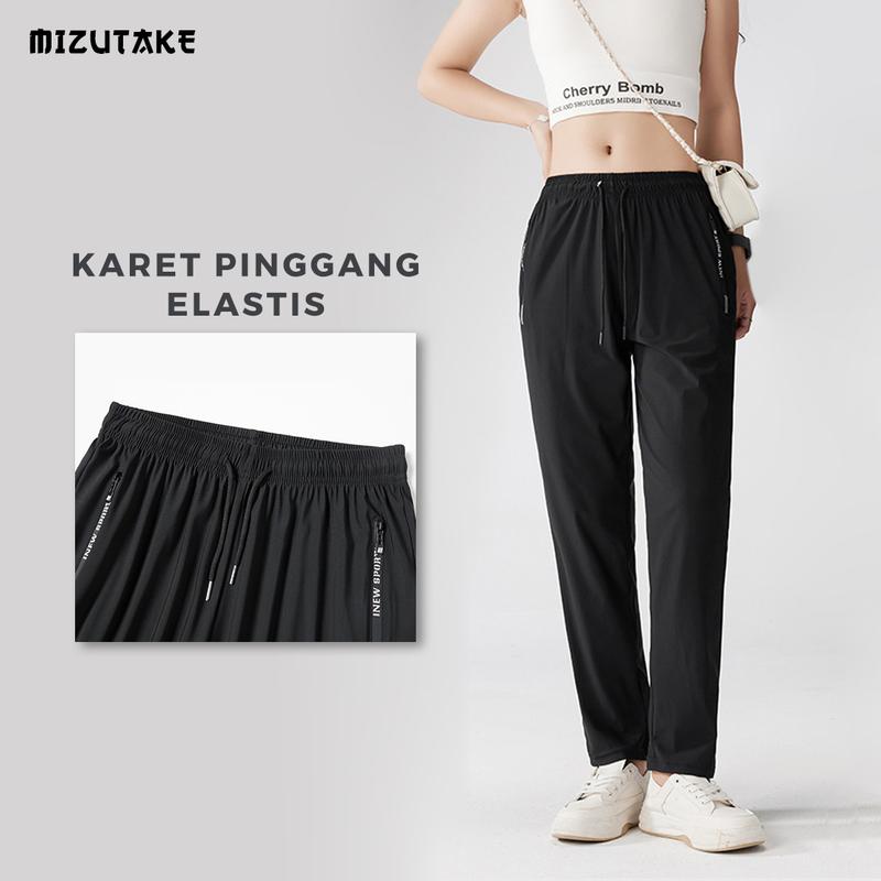 MIZUTAKE - Paket Hemat 2 Pcs 120 Rb Celana Training Olahraga Wanita Polos Gym Bersepeda Yoga Sport 1