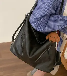 Tas ransel wanita bergaya Melard yang terinspirasi dari gaya retro tas selempang tahan air asli buatan pabrik tas selempang kulit yang luas tas selempang serbaguna untuk bepergian bekerja dan sekolah