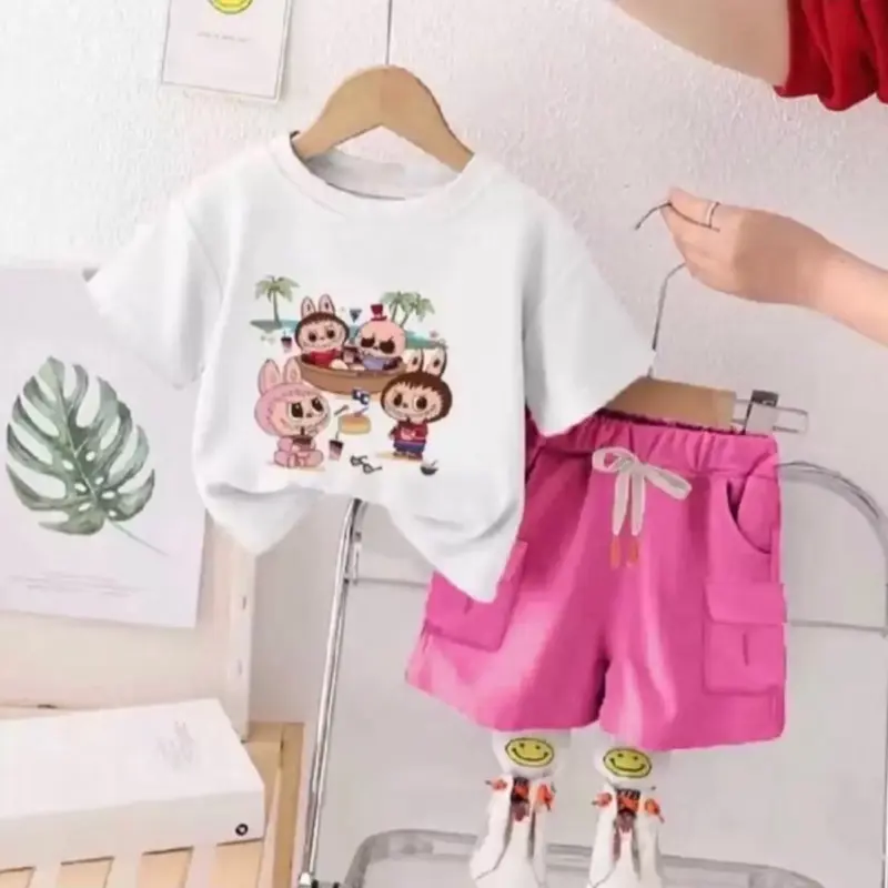Setelan Baju Kaos Anak bubu perempuan Fashion untuk Anak Bayi Perempuan Usia 1-5 Tahun - Cantik dan Unik Parsel Set Baju 0