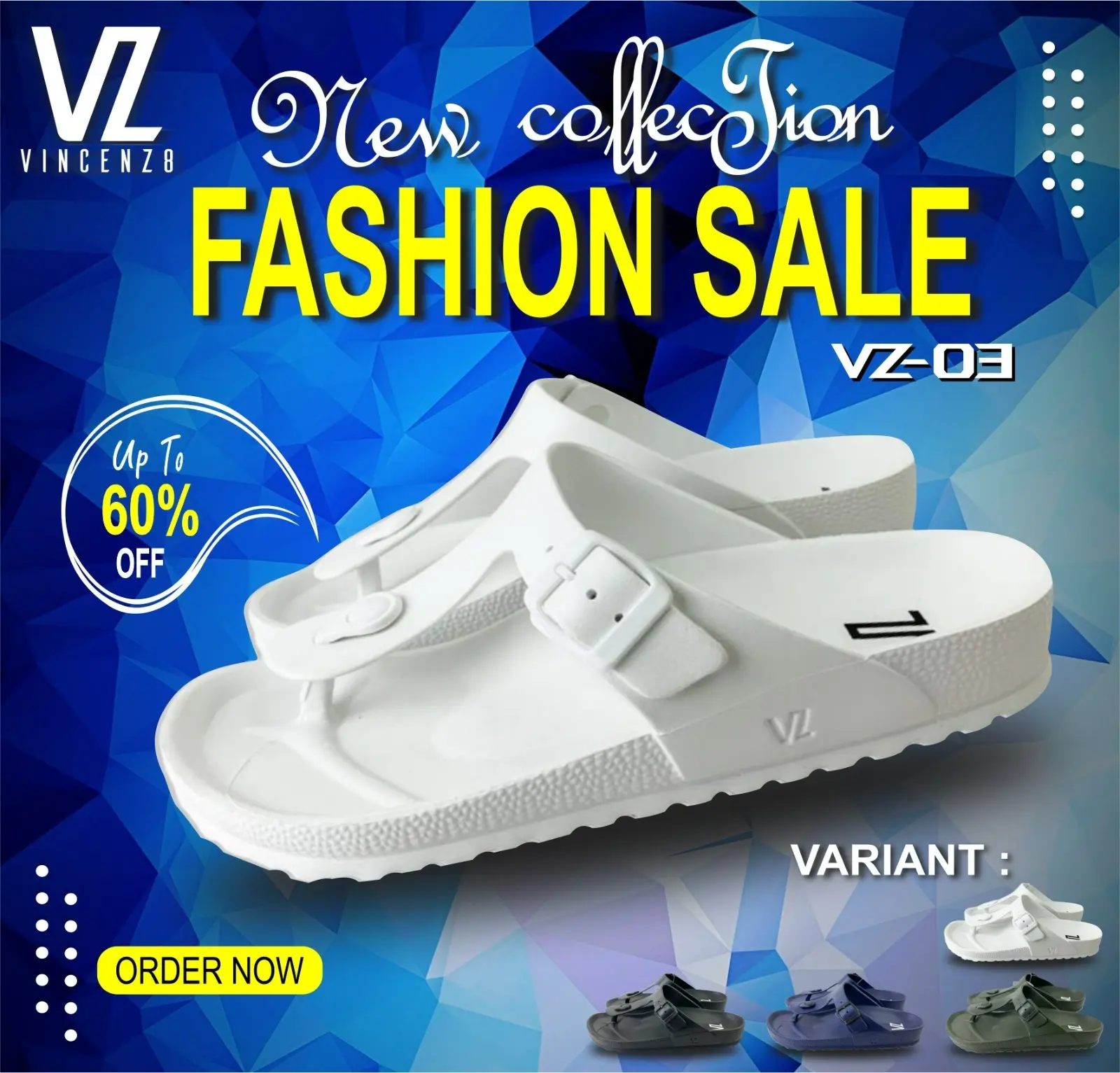 Sandal Jepit Pria VINCENZ8 Terbaru Karet Square Toe Sendal Pria Kekinian Jepit T-Bar