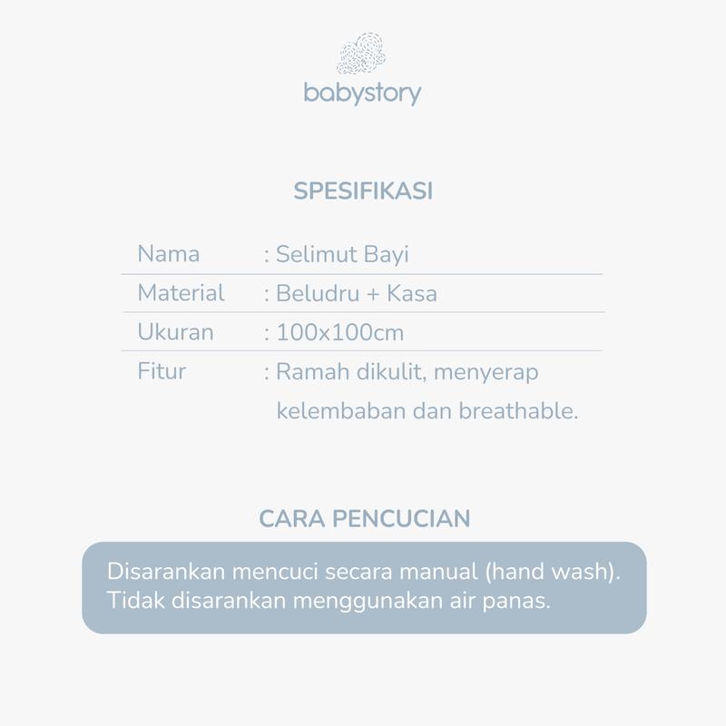 Selimut Bayi Newborn Bamboo Lembut Halus Nyaman Ukuran 100 x 100 cm 7