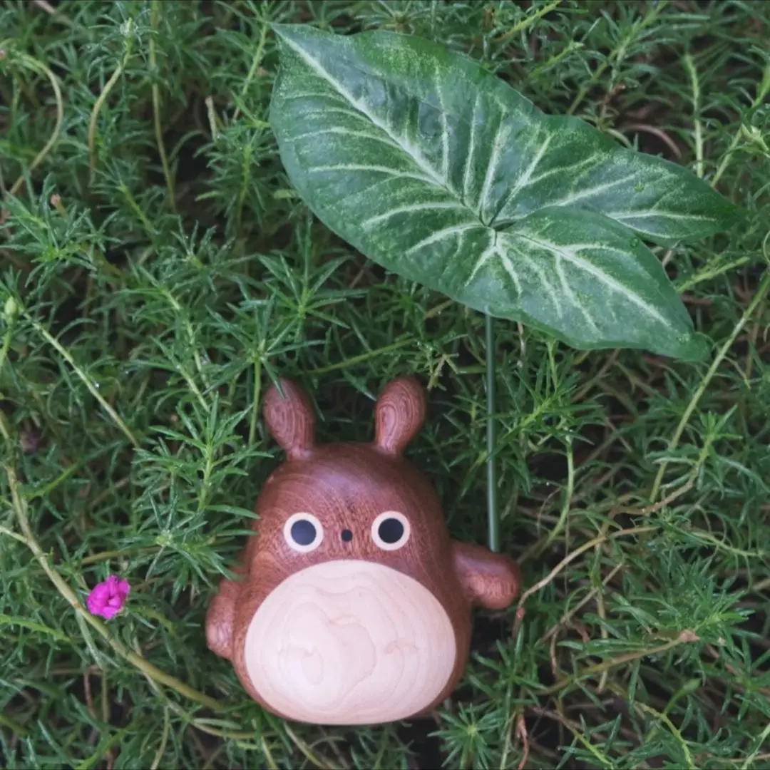 Handmade Wooden Totoro Healing Gift Creative Gift for Child, Christmas or Birthday New House Decoration Supplies