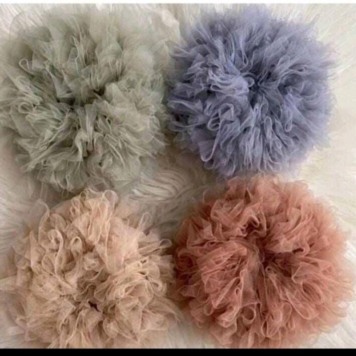 Cepol Mini Ikat Rambut Scrunchie Tille Ukuran Mini Tali Kuncir Anak - Fashion 2