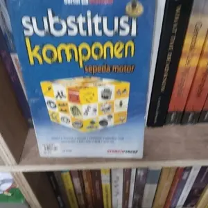 buku otomotif sepeda motor. substitusi komponen.