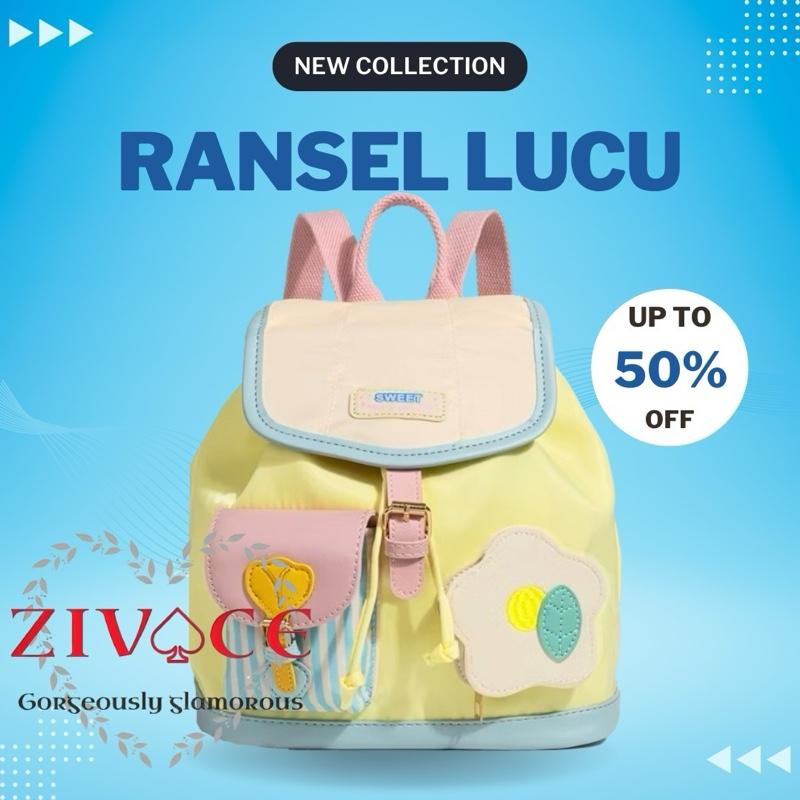 Tas Ransel Mini tahan air , Fashion Y2K, Backpack Casual wanita Cewek tasmurah berkualitas korean bag 0