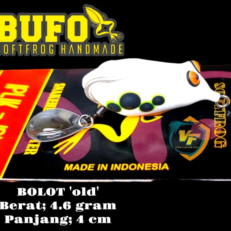 Bufo softfrog bolot OLD + lure + soft frog + casting + umpan pancing + umpan gabus + umpan casting + bufo 2
