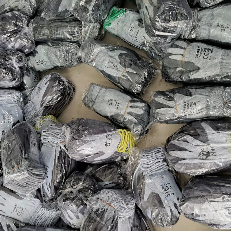 1 Lusin Sarung Tangan Kerja working Grey dan Hitam Sarung Tangan Serbaguna 24pcs kanan dan kiri 6
