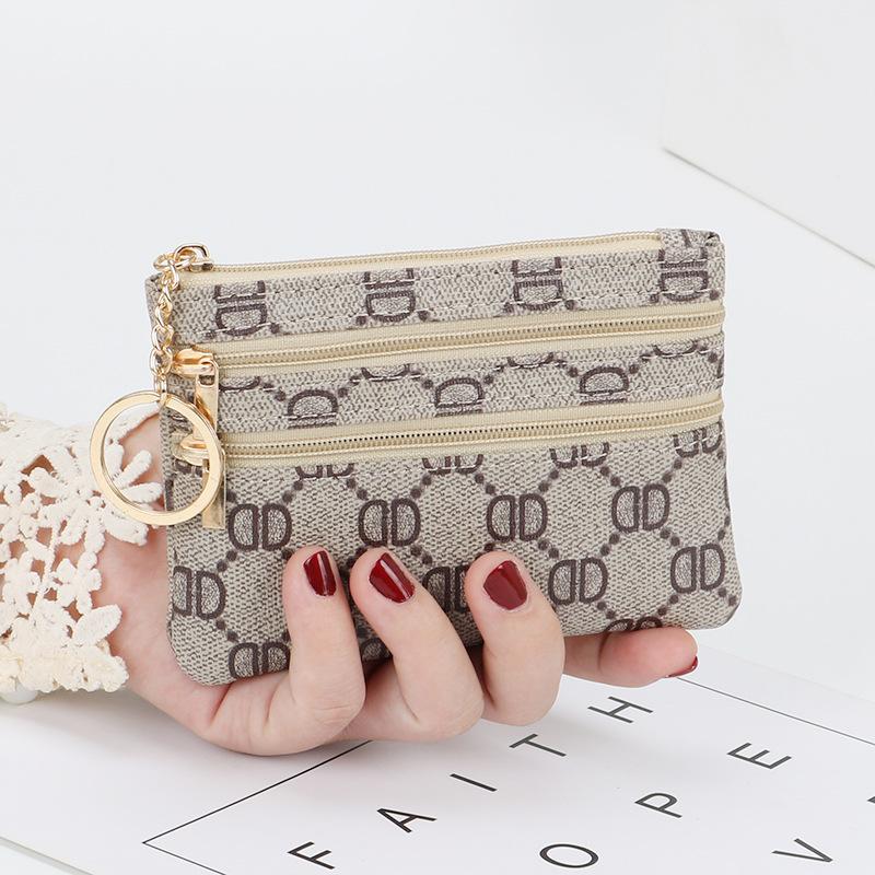 ví đựng tiền Xu, Thời Trang, Dành Cho Nữ, Mini, Có Khóa Kéo, Thích Hợp Cho Tiền Xu, Túi Đựng Chìa Khóa, Thiết Kế Đơn Giản, Ví Nhỏ Túi Đựng Tiền Xu Nhỏ Thích Hợp Cho Tiền Xu