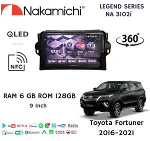 Heaudnit Android Carplay Toyota Fortuner 2016-2021 VRZ / SRZ / TRD Nakamichi Legend MK IV Ram 6gb Rom 128gb QLED 360 NFC