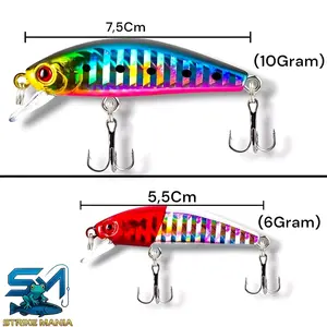 UMPAN CASTING MINNOW AGILE UKURAN 5,5CM&7,5CM