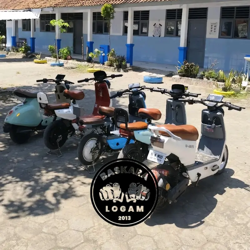 Stang Pendek Sepeda Listrik Variasi Stir Hitam Bahan Tebal 4