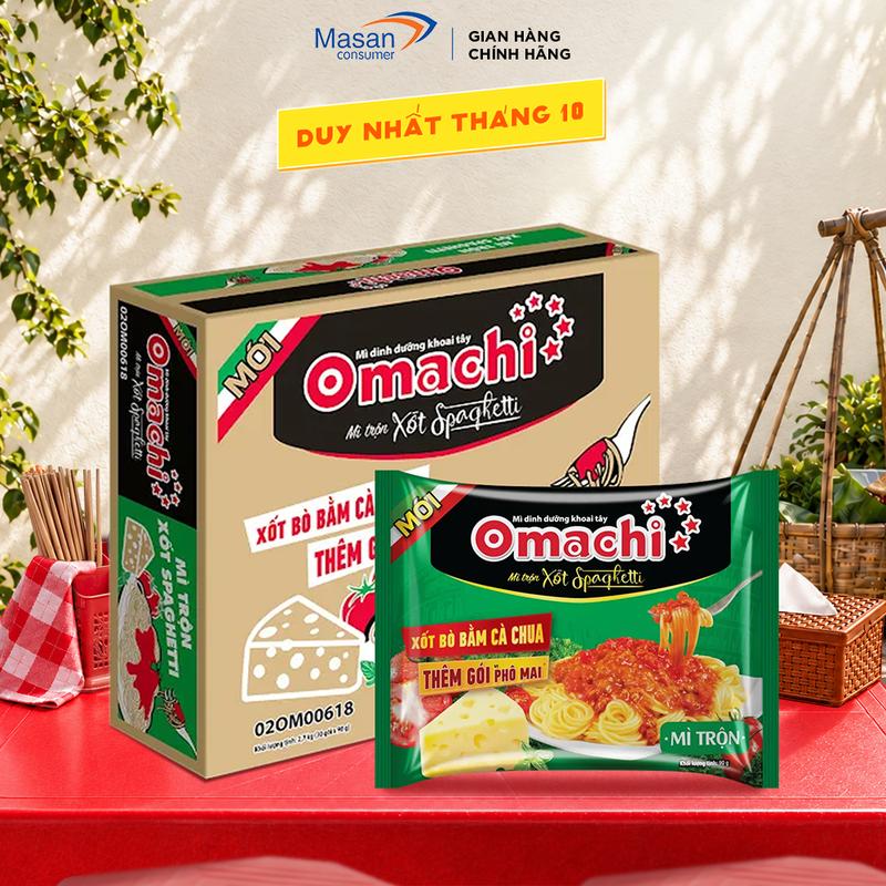Thùng Mì Trộn Omachi - 30 gói x 90gr