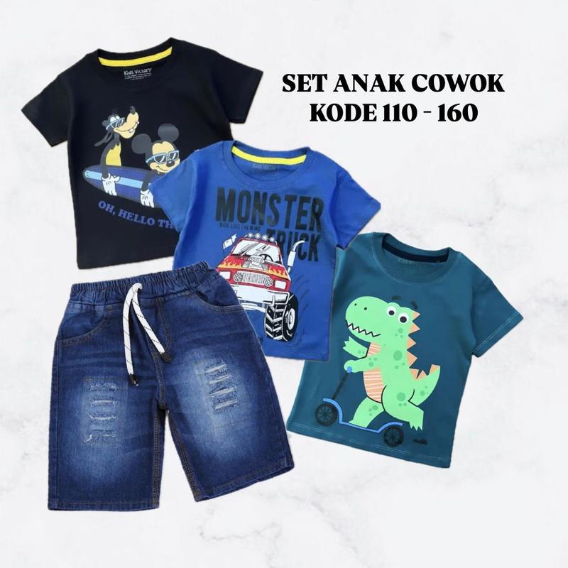CATHEA KIDS PAKET BAJU ANAK COWOK KODE 110-160 1