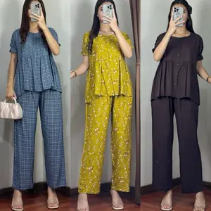 Fathian - Lisa Set Wanita Setelan Rayon Premium Busui Bumil Friendly