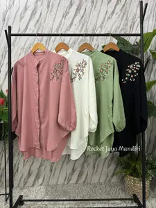 RJM -  Blouse Bordir Rayon Twill Atasan Wanita Terbaru