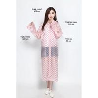 Gambar Jas Hujan Polkadot Grade A Unisex BEST QUALITY Ponco Mantel Ringan Eva Sejuk Lembut Tanpa Bau Cocok untuk Pria dan Wanita - Merah dari setia1.shop Kab. Tangerang 4 Tokopedia