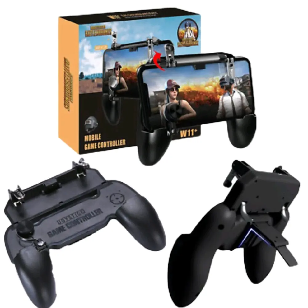 GAMEPAD STICK HP PUBG MOBILE LAGEND FORNITE FREE FIRE W11 + TRIGGER JOYSTICK CONTROLLED STANDING