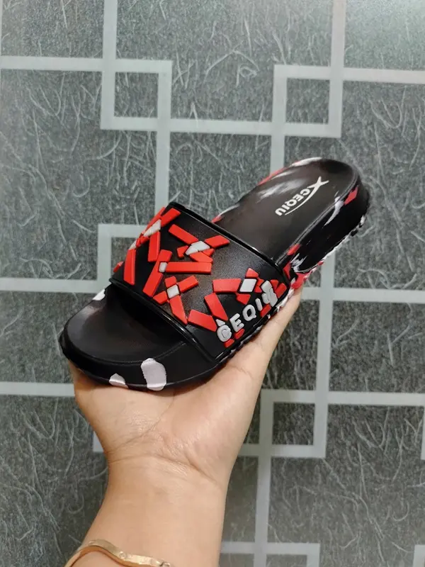 New Sandal Slide Laki-laki Anak - Dewasa Model Sandal Slide Motif Batik Keren Dlx Ceqiu 3