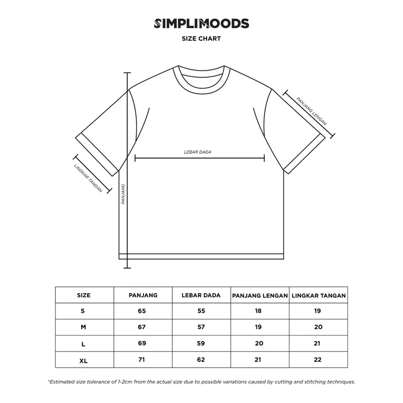 [COD] Kaos Boxy Oversize Baju Jersey Pria dan Wanita Cotton Combed 24s Full Tag Original Simplimoods Best Seller 6