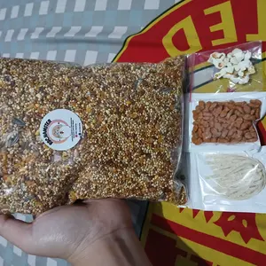 MAKANAN HAMSTER PREMIUM MIX 1KG, BONUS POPCORN, TANPA PELET & BEBAS KUTU!!