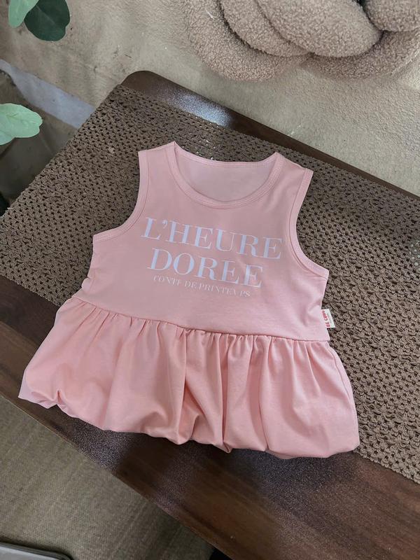 Áo Lẻ 3 Lỗ Bí 2 Màu (In Chữ Xinh) 98X Dành Cho Bé Gái