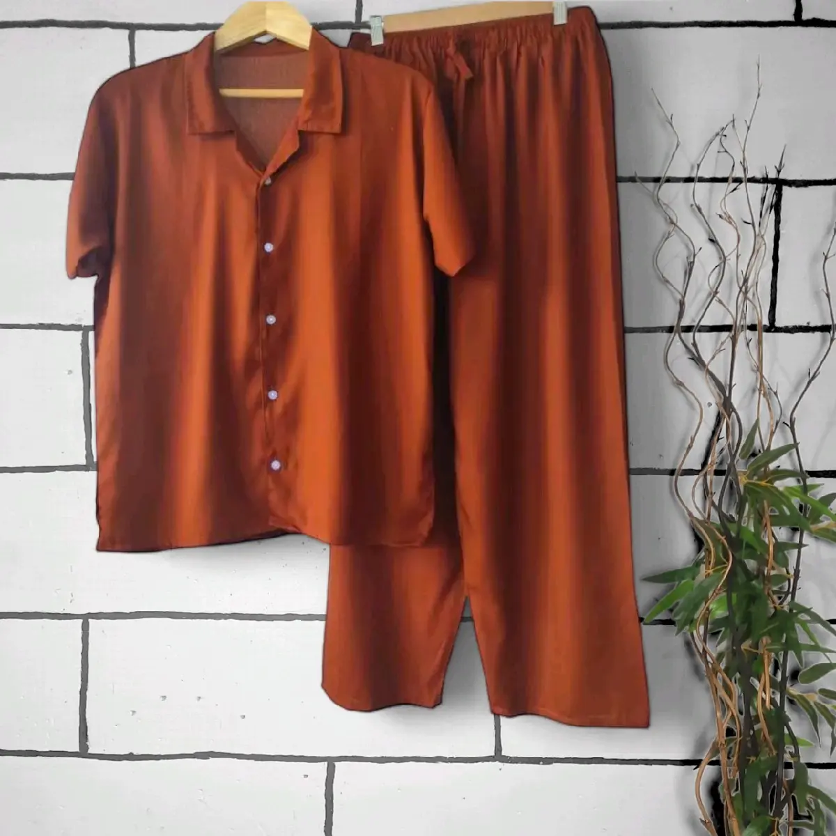 BAJU SETELAN WANITA RAYON TWILL ORI BAJU TIDUR ONESET PIYAMA SANTAI WANITA Katun Twill Lembut Nyaman