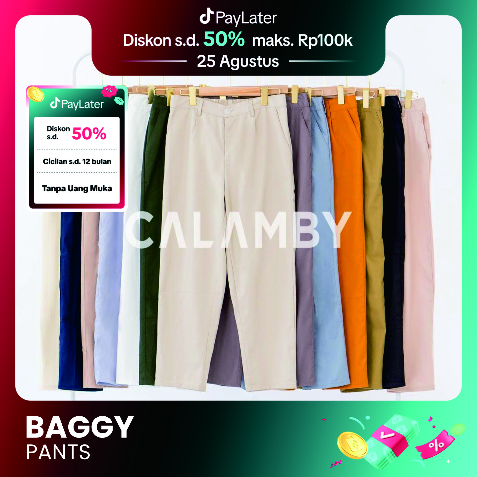CALAMBY - Baggy Pants (American Drill)