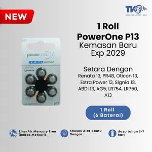 BATERAI ALAT BANTU DENGAR POWER ONE P13