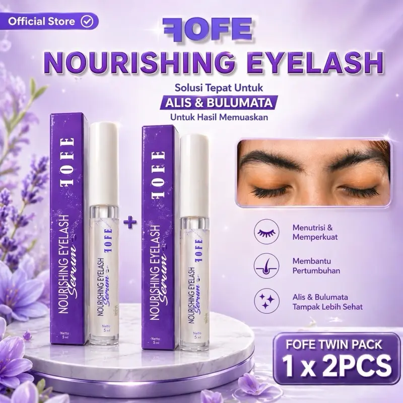 TWINPACK FOFE NOURISHING EYELASH SERUM BULU MATA DAN ALIS 5ML