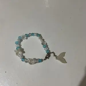 Gelang Manik Mermaid Kerang Blue Duyung - Bracelets