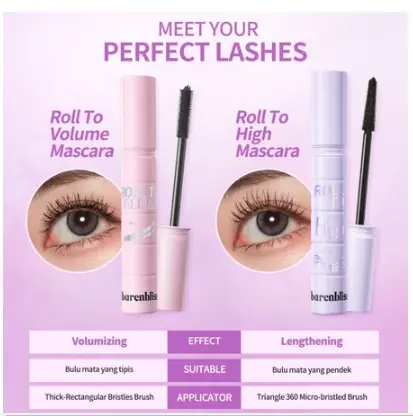 -kaheesha- BNB barenbliss Korean Roll To Volume Mascara, Roll To High dan Roll To Length 「Long Lasting Waterproof Smudgeproof」 6