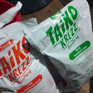 (HALAL) taiko krezz RASA BARU/Camilan ikan cumi kembang/Camilan murah/ Hadiah makanan/Camilan higienis/snack box/mukbang snack/snack 500g/snack 1kg/cemilan/cemilan enak simple/snack box kekinian/asmrmukbang/Cemilan Murah Halal/Cemilan