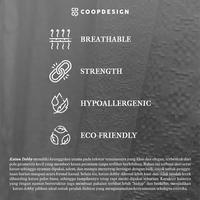 Gambar Coop Design - Aufar Koko Textured Cotton Premium Lengan Pendek Pria Muslim Kerah Shanghai Polos Kasual - Black, M dari Coop Design Kota Bandung 4 Tokopedia