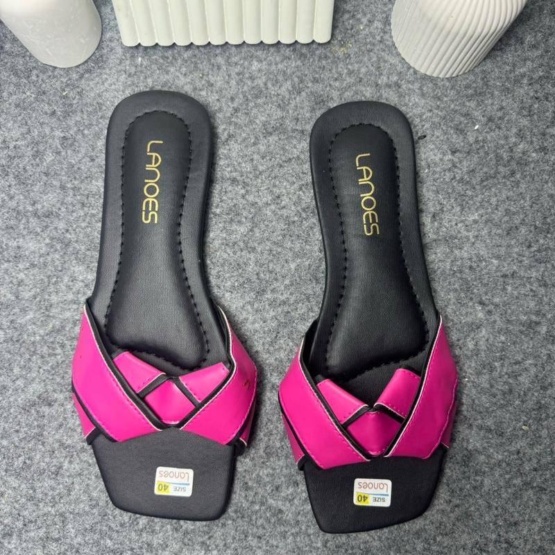 LANOES Sandal Wanita Korean Style Elegan Dan Mewah Sandal Wanita Ootd 3