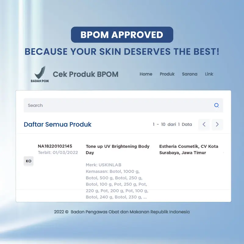 Brightening Body Day Tone Up ∣ SPF 30PA ++ USKINLAB ∣ Mencerahkan ∣ Melembabkan ∣ Lotion ∣ Melembutkan ∣ Pencerah Kulit Tubuh 5