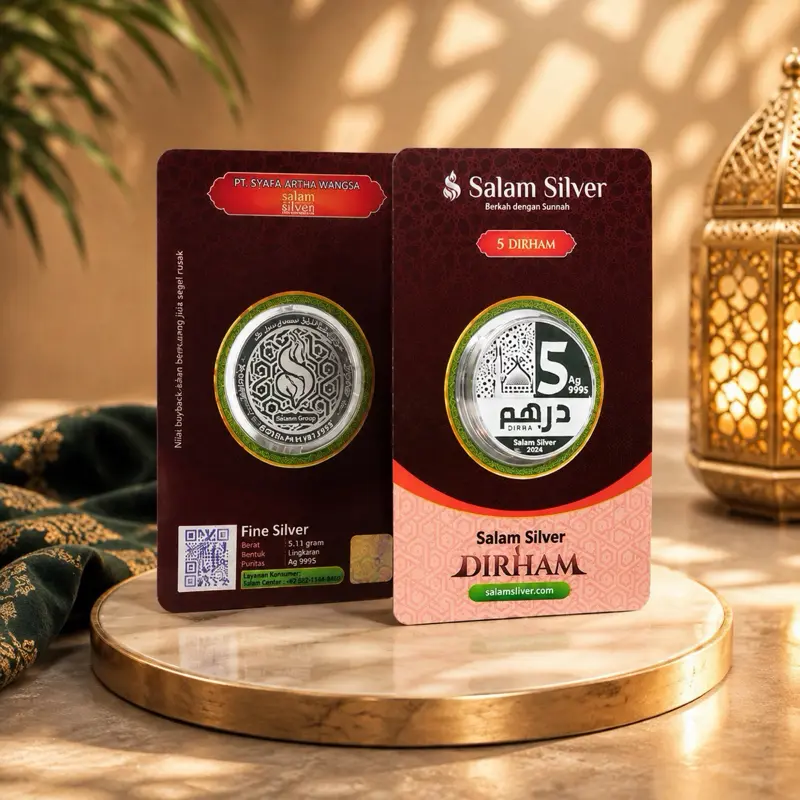 SALAM SILVER - DIRHAM - FINE SILVER 9995 - PERAK MURNI