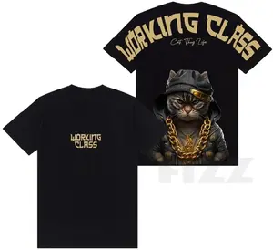 Baju Kaos Distro Anak Laki Laki Karakter Kucing Keren Import 6-14 Tahun - Fashion