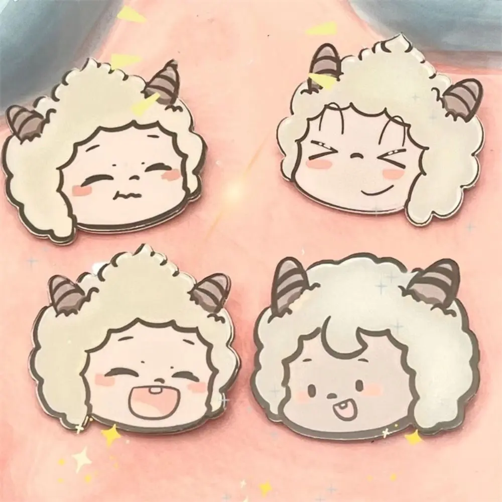 Clothing Accessories Cartoon Sheep Brooches Alloy Korean Style Animals Badge Daily