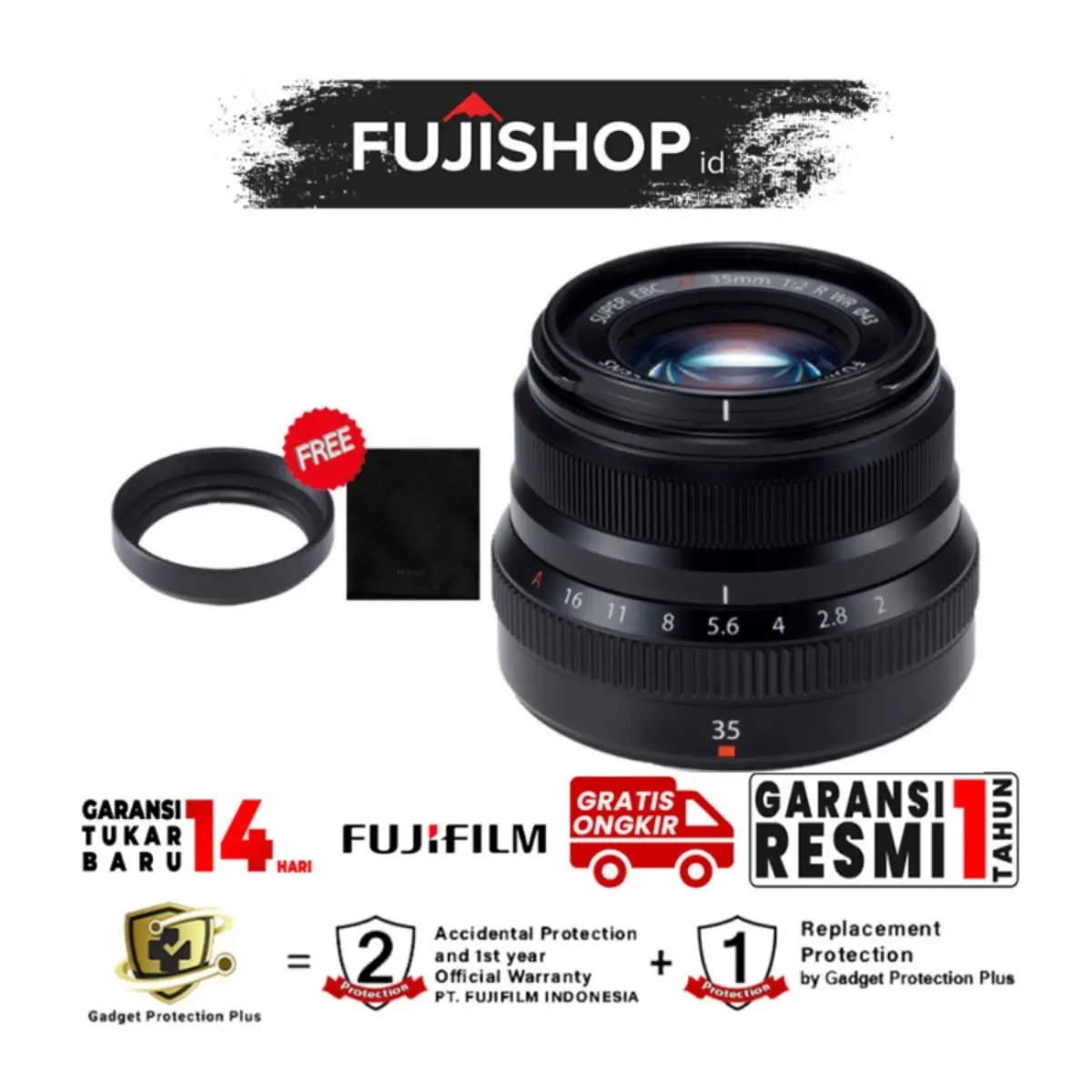Fujifilm XF 35mm F2 R WR Lensa Fujinon Garansi Resmi