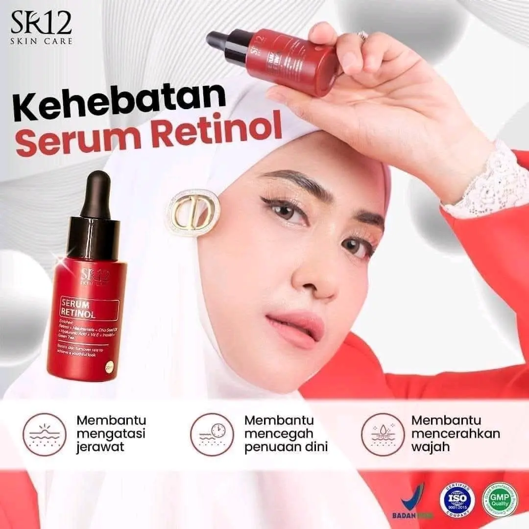 SERUM RETINOL SR12 / SERUM PENUAAN DINI / GLOWING SEPERTI KRISTAL