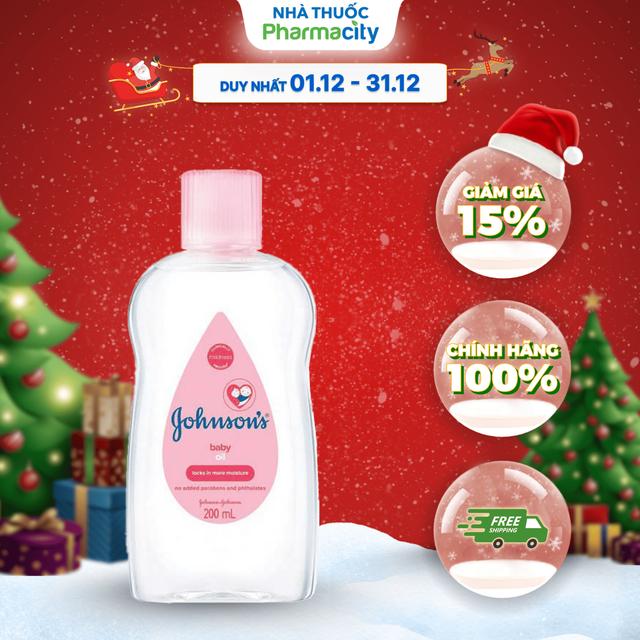 Dầu Mát-Xa Và Dưỡng Ẩm JOHNSON BABY OIL 200ml
