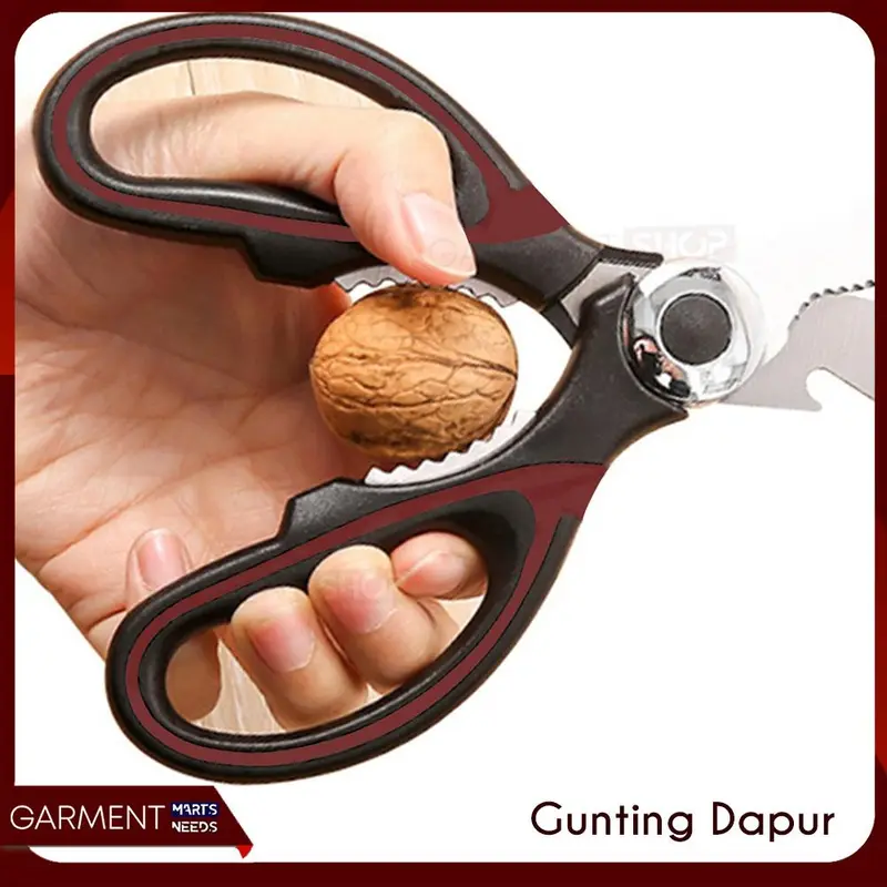 Gunting Dapur Serbaguna Warna Panda Pemotong Sayur Daging Pembuka Tutup Botol Stainless Steel 3