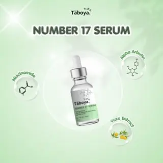 Taboya Number 17 Series Serum Mengandung Niacimide, Alpha arbutin, Yuzu Extract - Untuk Jerawat, Wajah Glowing, Mencerahkan Kulit, Flek Hitam Bopeng Perawatan Tetes Kering Kusam Pencerah Dengan Watery Lactic Berminyak Kerutan Muka Acid moisturizer 2